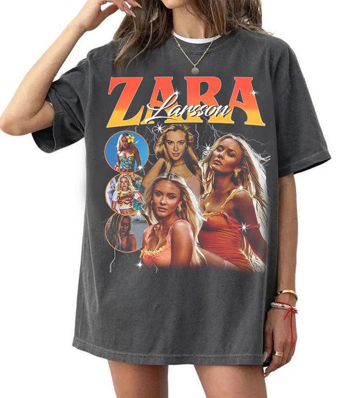 Summer Zara - Retro tarzı Zara Larsson tişörtü, Zara