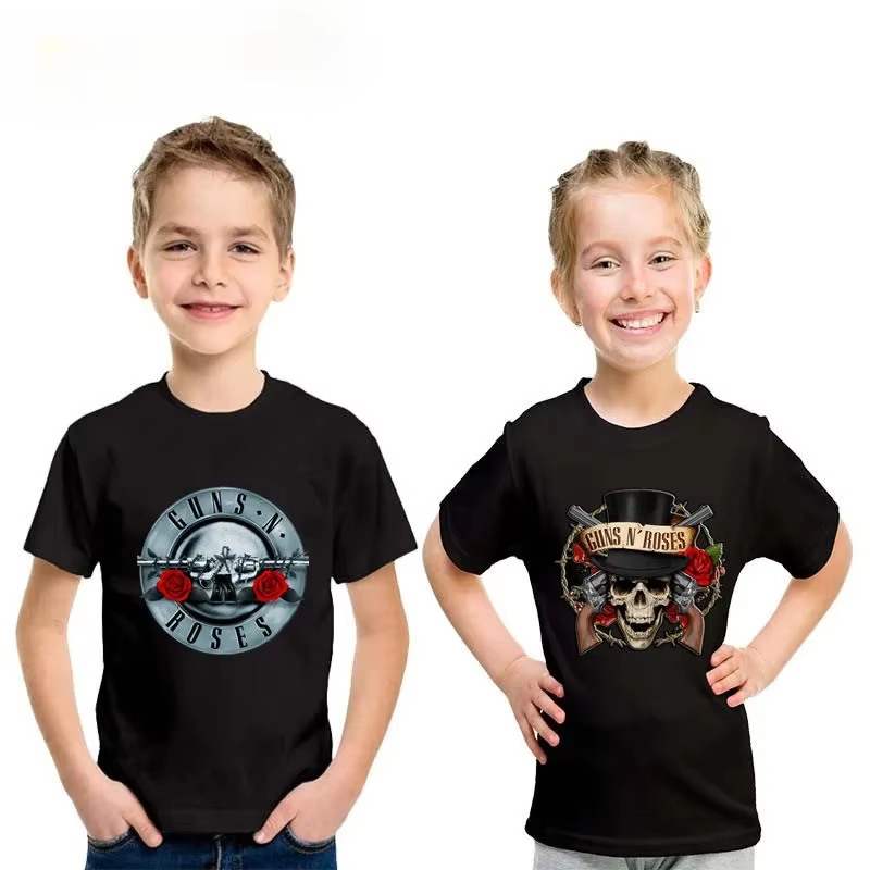 Summer Clothing Baby Girl - Gun N Roses Baskılı Moda Çocuk
